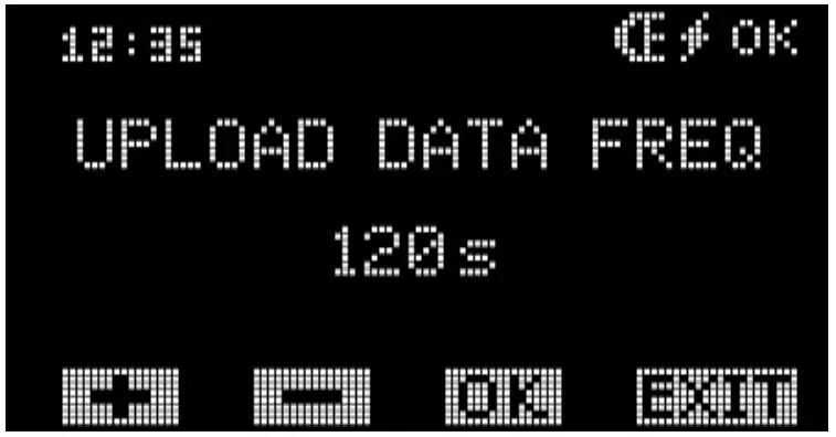 setting data upload frequency