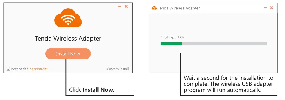 Tenda U6 300Mbps High Gain Wireless USB Adapter - Fig2