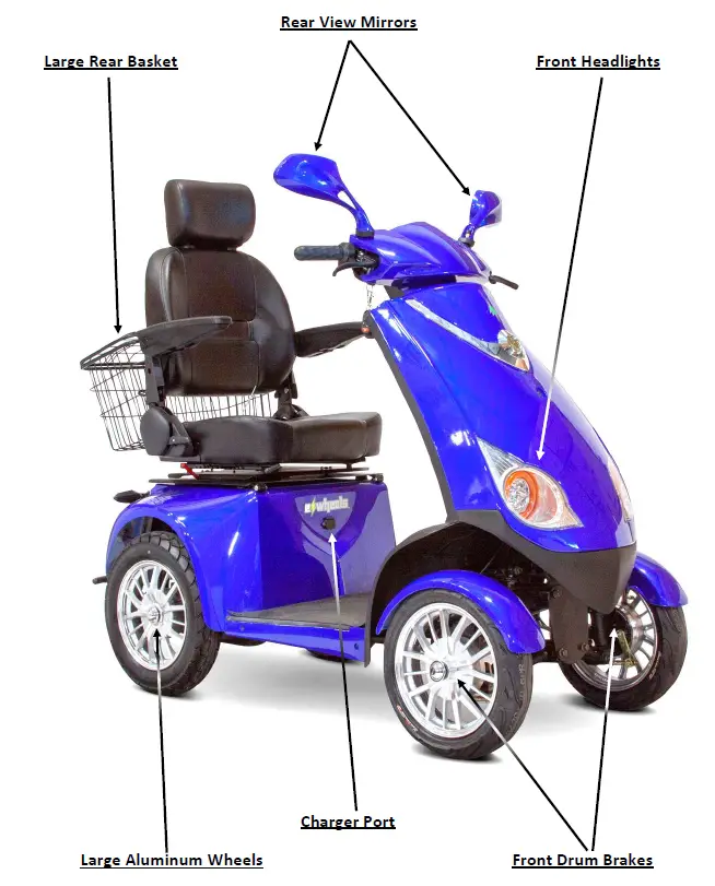 E-WHEELS EW-72 Electric Mobility Moped 1
