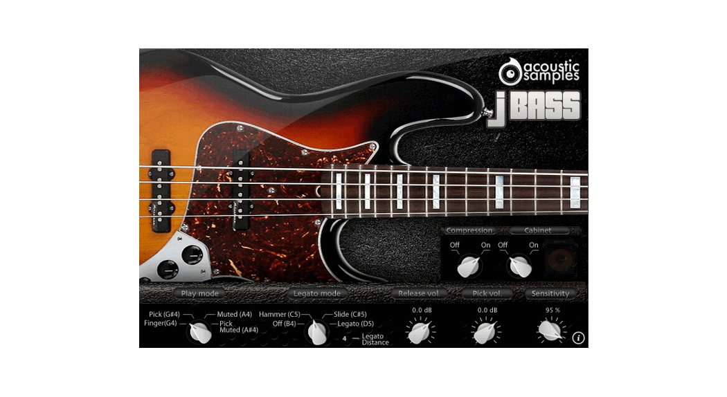 Acoustic Samples Jbass Electric Bass Plug-in User Guide
