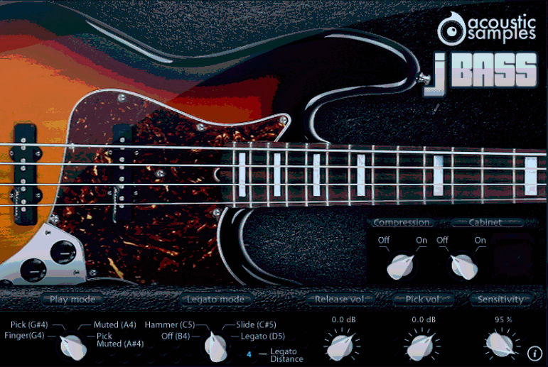 acoustic samples JBass Electric Bass Plug-In
