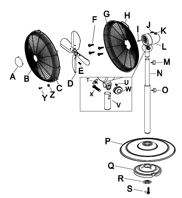 anko-YS-16GA-CH-Chrome-40cm-pedestal-fan-7