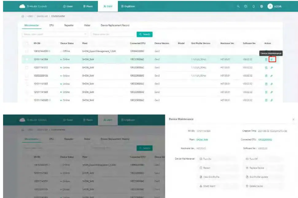 hoymiles S-Miles Cloud Monitoring Platform Software - fig10