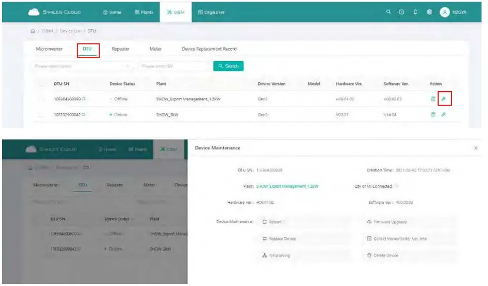 hoymiles S-Miles Cloud Monitoring Platform Software - fig11