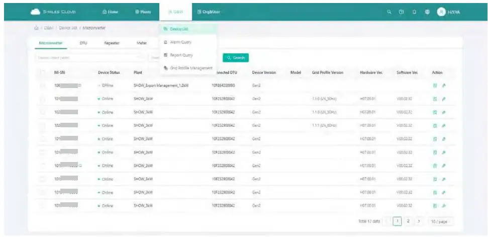 hoymiles S-Miles Cloud Monitoring Platform Software - fig8