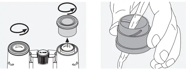 SWAROVSKI PO-1E2LBA-02 8x25 CL - moist cloth