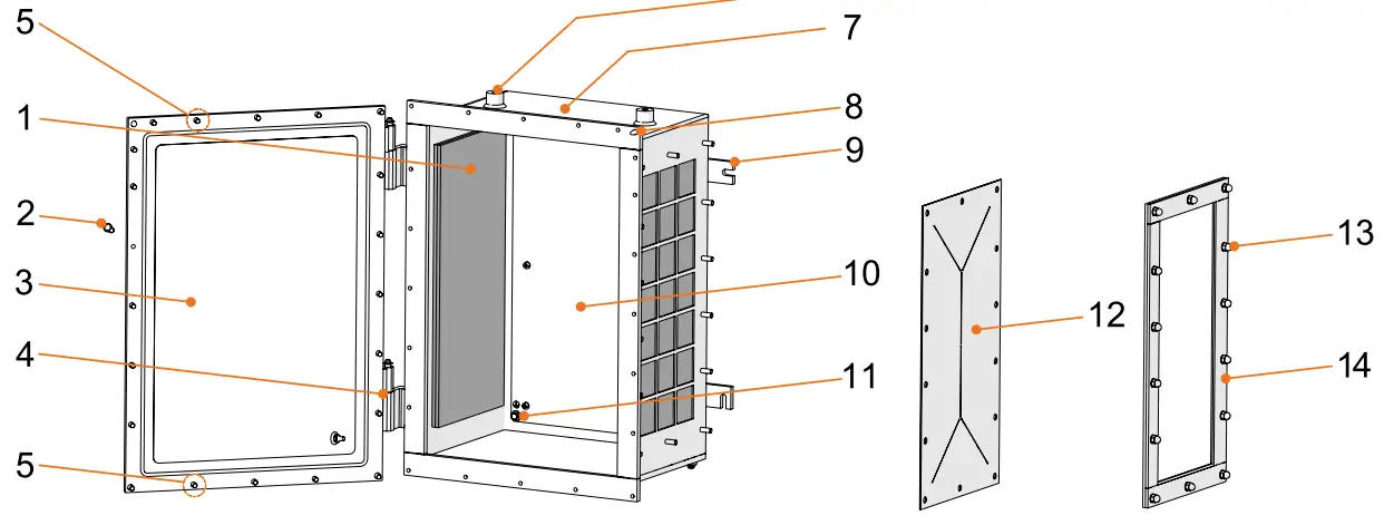 R STAHL 8280A Ex d Cabinet Empty Enclosure EXpressure e 8280A-fig2
