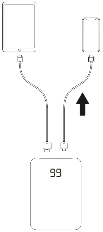 atomi AT1944 10K Battery Bank 10,000mAh Mini Power Bank with Dual Smart USB Ports - fig 2