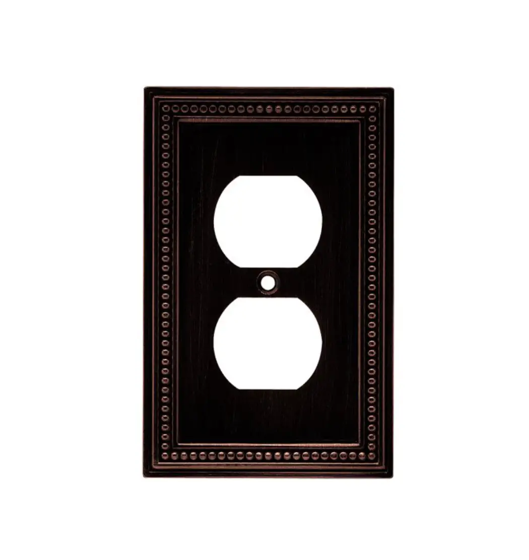 Brainerd 64410 Beaded Single Duplex Outlet Wall Plate Instruction Manual
