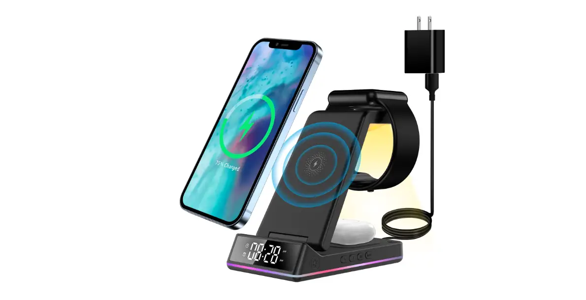 Atandt Iwc50 3 In 1 Wireless Charging Dock With Alarm Clock User Guide