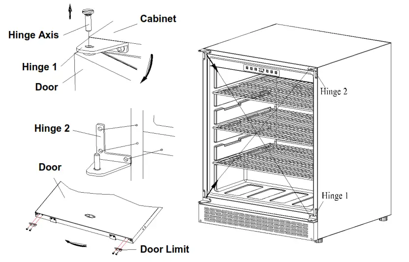 Built-in Outdoor 5.3cu.ft. Beverage Refrigerator - Installation 1
