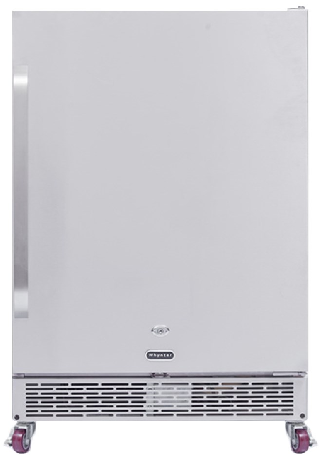 Whynter 24 Built-in Outdoor 5.3cu.ft. Beverage Refrigerator Cooler Full Stainless Steel Exterior