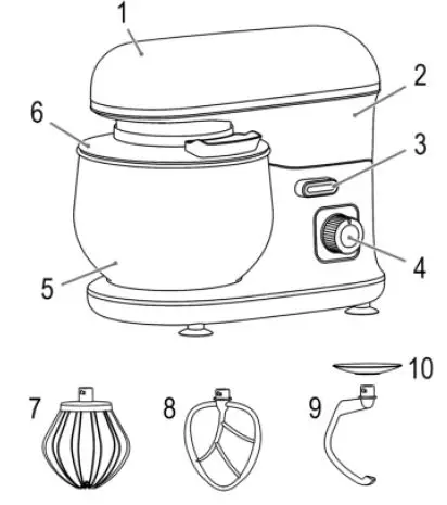 BOMANN KM 6010 CB Multifunction Mixer-1