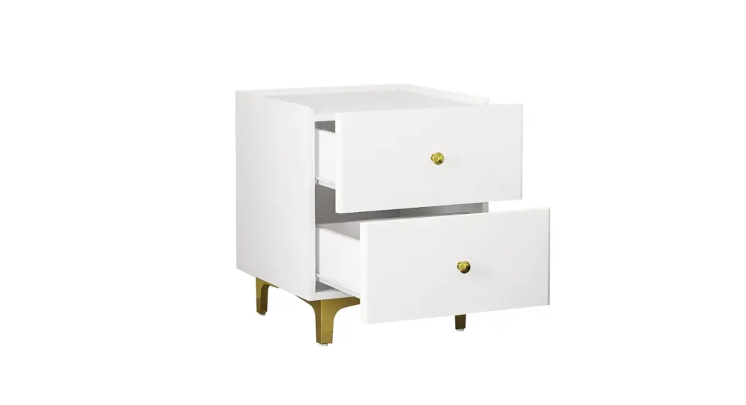 Fufu Gaga Ljy-kf200147-01 White Nightstand In The Nightstands Department Instructions