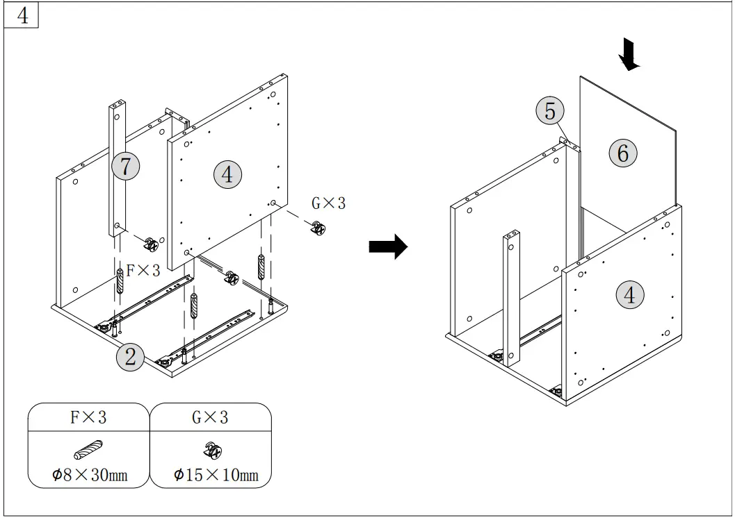 FUFU GAGA LJY-KF200147-01 White Nightstand in the Nightstands Department - Fig 11