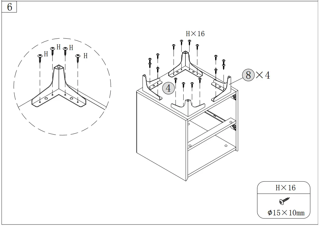 FUFU GAGA LJY-KF200147-01 White Nightstand in the Nightstands Department - Fig 13