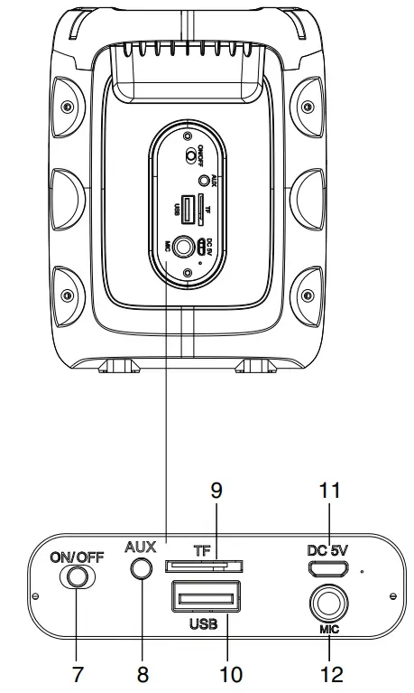 TELEFUNKEN-TF-PS1237B-Portable-Audio-System-with-Bluetooth-fig 6