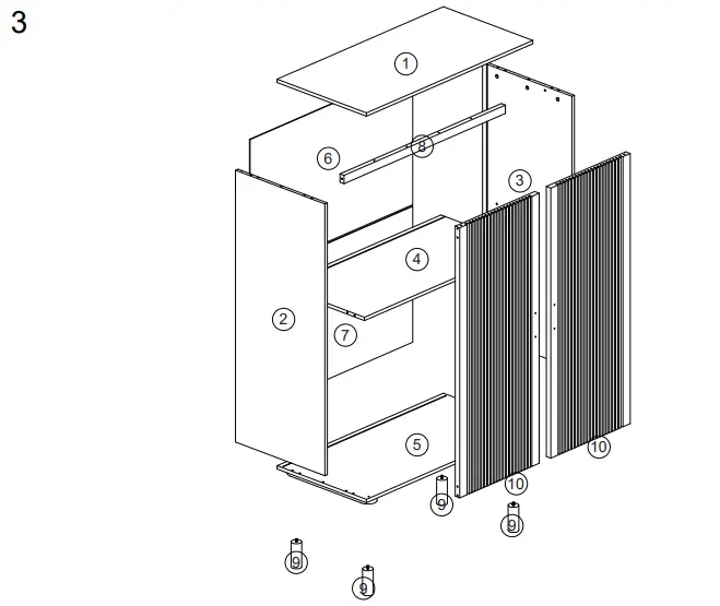 Kmart 43150731 Slatted Storage Cabinet-fig2