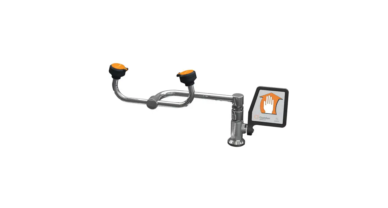 Guardian G1806lh Brass Eyewash Deck Mounted Instructions