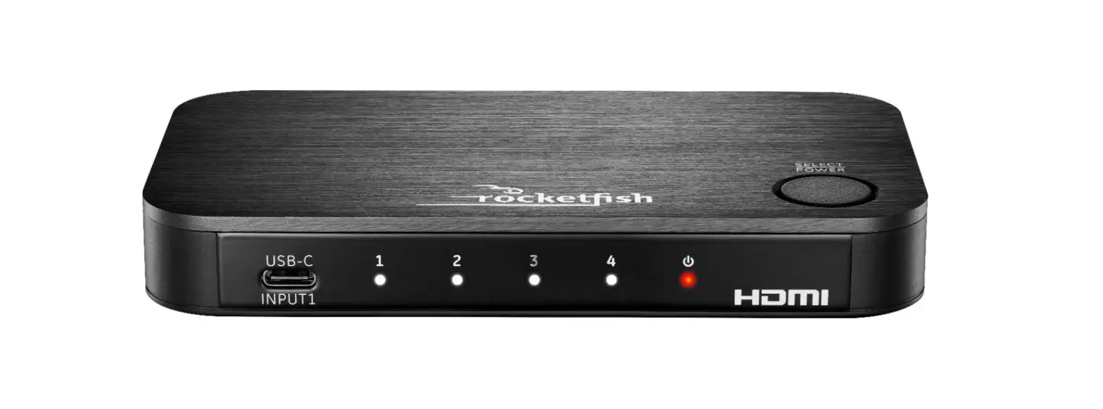 Rocketfish 4-port Hdmi Switch With Usb-c Rf-g1480 User Guide