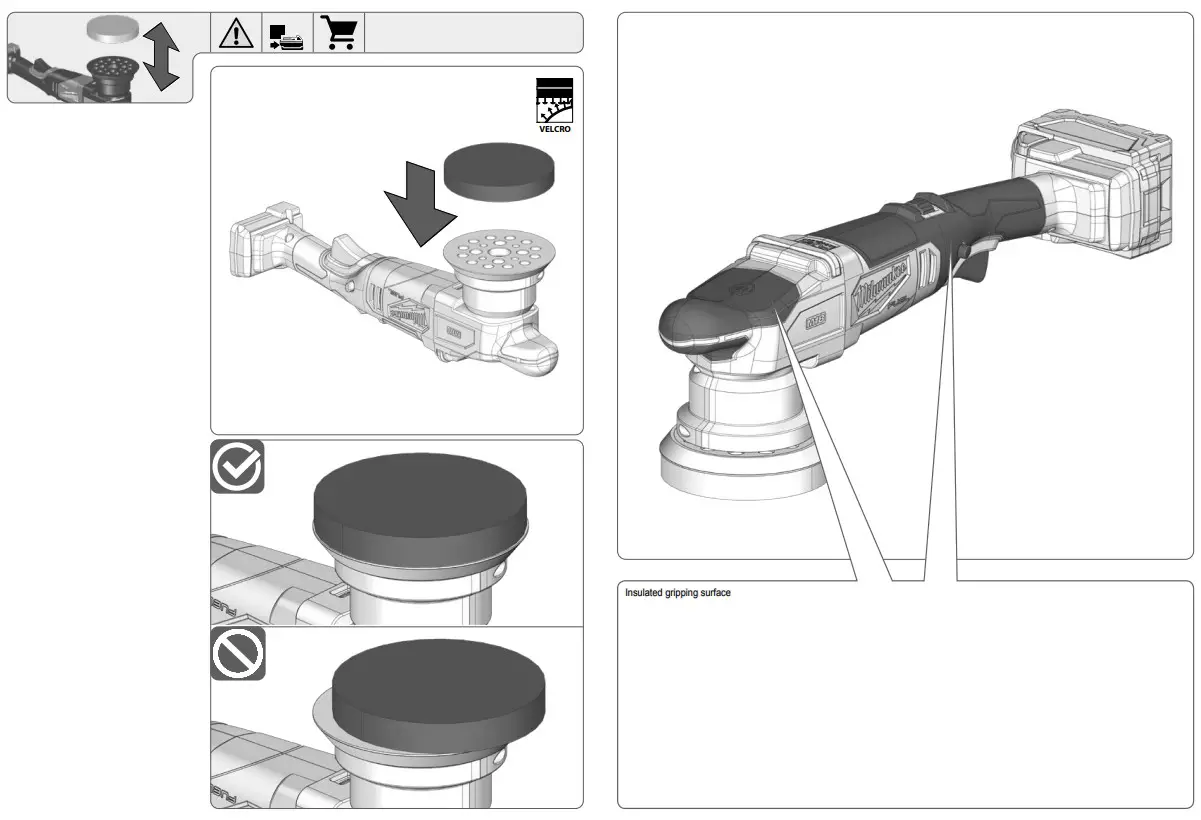 milwaukee M18 FROP15 Cordless Polisher - fig 3