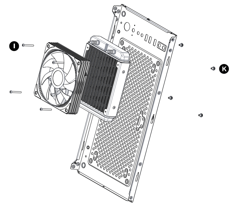 GELID Liquid 120 AM5 Compatible High Quality Sleeve Tubing - fig 1