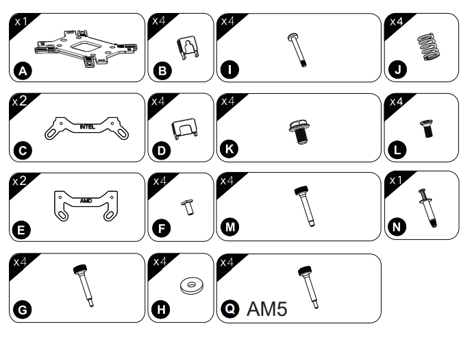 GELID Liquid 120 AM5 Compatible High Quality Sleeve Tubing - fig 10