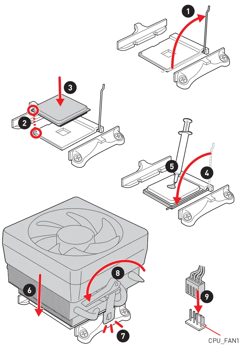 MSI B450 Gaming Plus Max Motherboard - Figure 1