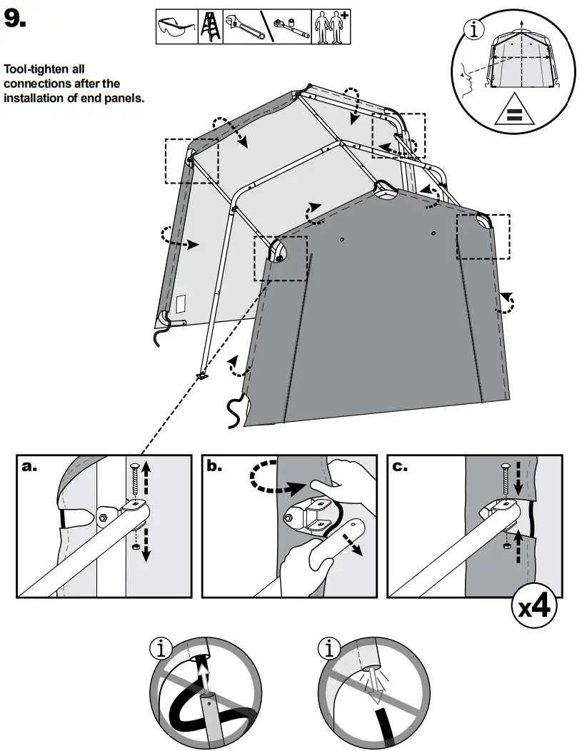 Scotts 70494 Storage Shed 8 x 8 x 8’ Green Peak-fig11