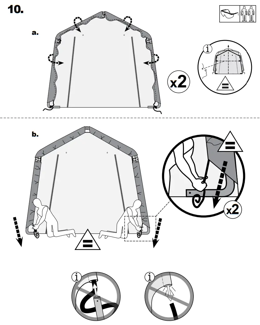 Scotts 70494 Storage Shed 8 x 8 x 8’ Green Peak-fig12