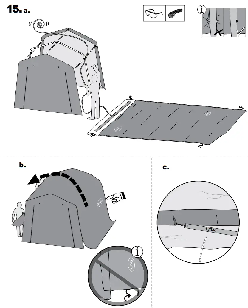 Scotts 70494 Storage Shed 8 x 8 x 8’ Green Peak-fig17