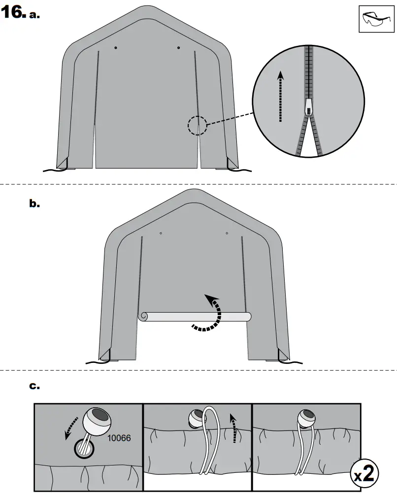 Scotts 70494 Storage Shed 8 x 8 x 8’ Green Peak-fig18