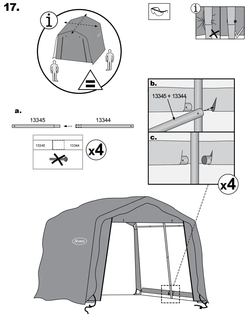 Scotts 70494 Storage Shed 8 x 8 x 8’ Green Peak-fig19