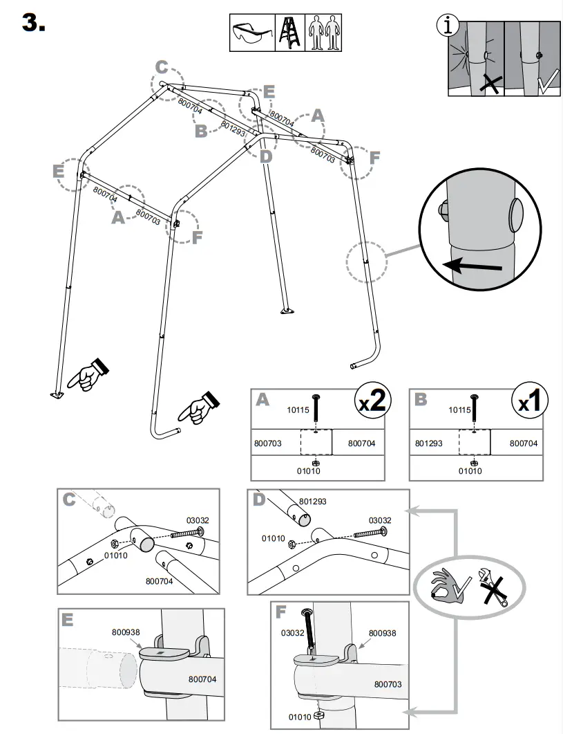 Scotts 70494 Storage Shed 8 x 8 x 8’ Green Peak-fig5