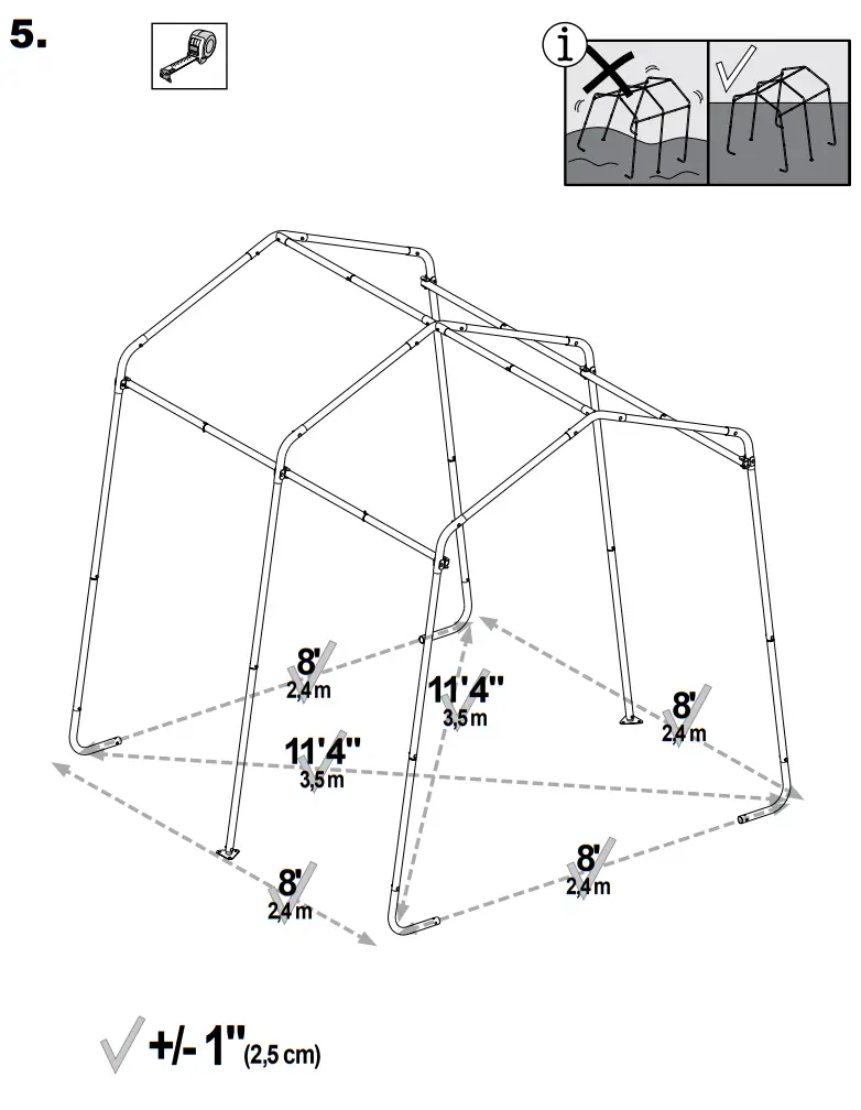 Scotts 70494 Storage Shed 8 x 8 x 8’ Green Peak-fig7