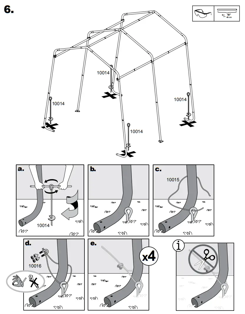 Scotts 70494 Storage Shed 8 x 8 x 8’ Green Peak-fig8
