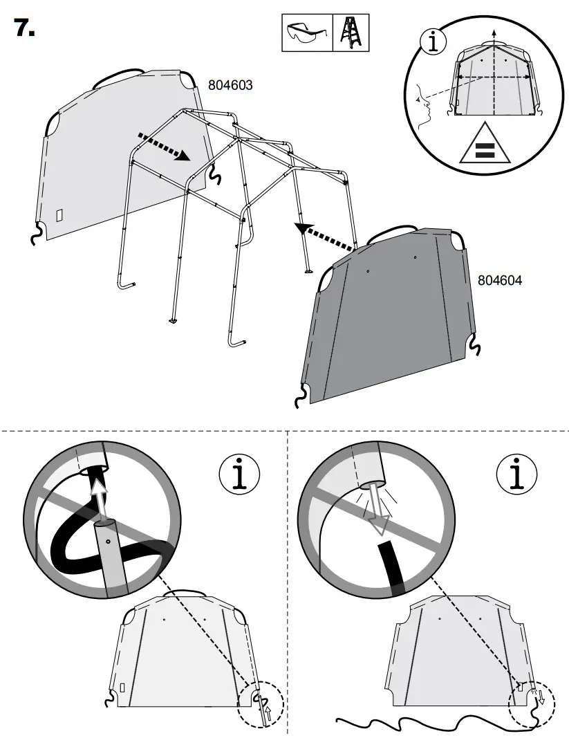 Scotts 70494 Storage Shed 8 x 8 x 8’ Green Peak-fig9