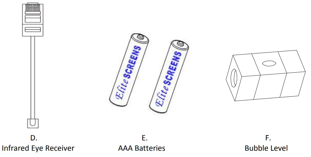 ELITE SCREENS VMAX 2 Series Electric Motorized Projection Screen - Accessories1