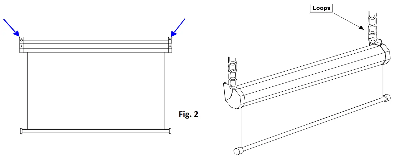 ELITE SCREENS VMAX 2 Series Electric Motorized Projection Screen - ceiling