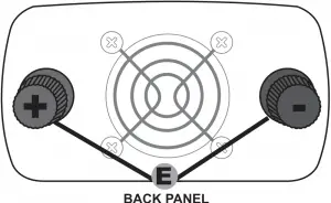 Duracell 400W 800W High Power Inverter - Back Panel