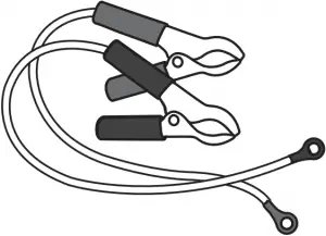 Positive negative battery clamps for applications over 175 Watts