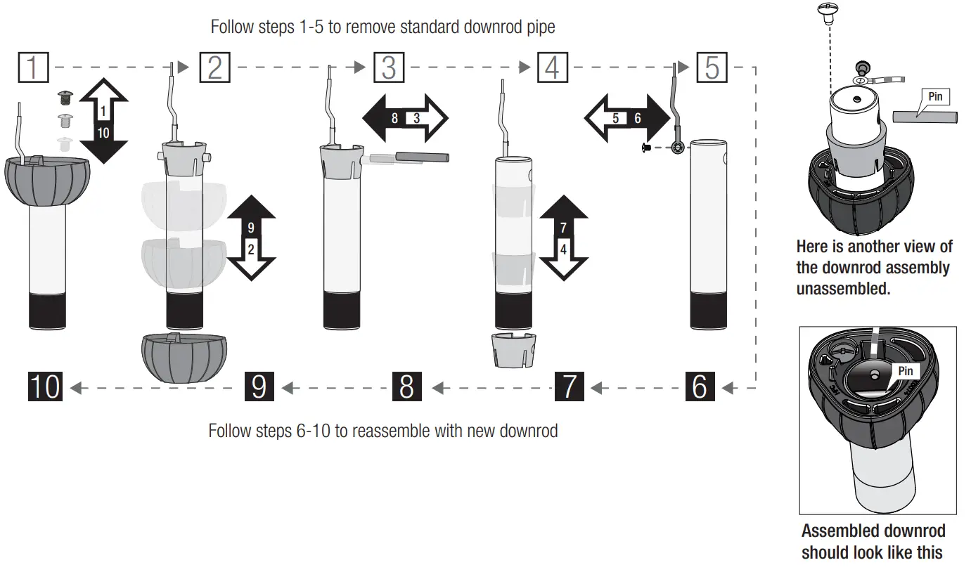 Hunter Hollister Ceiling Fan - Downrod