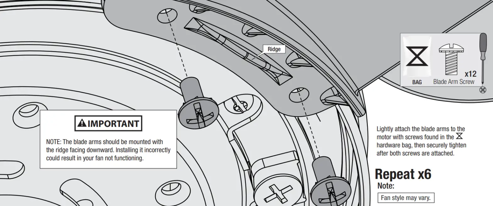 Hunter Hollister Ceiling Fan - Installation37