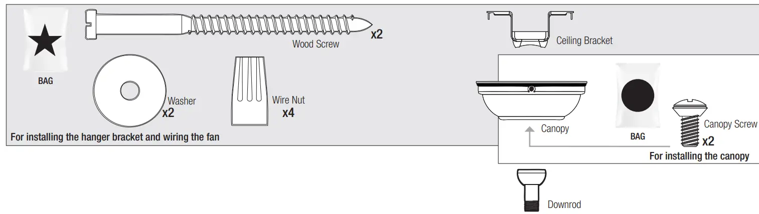 Hunter Hollister Ceiling Fan - optional1