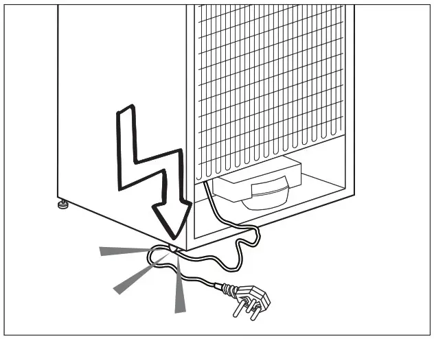 beko Refrigerator RDSA180K20W--Do not touch