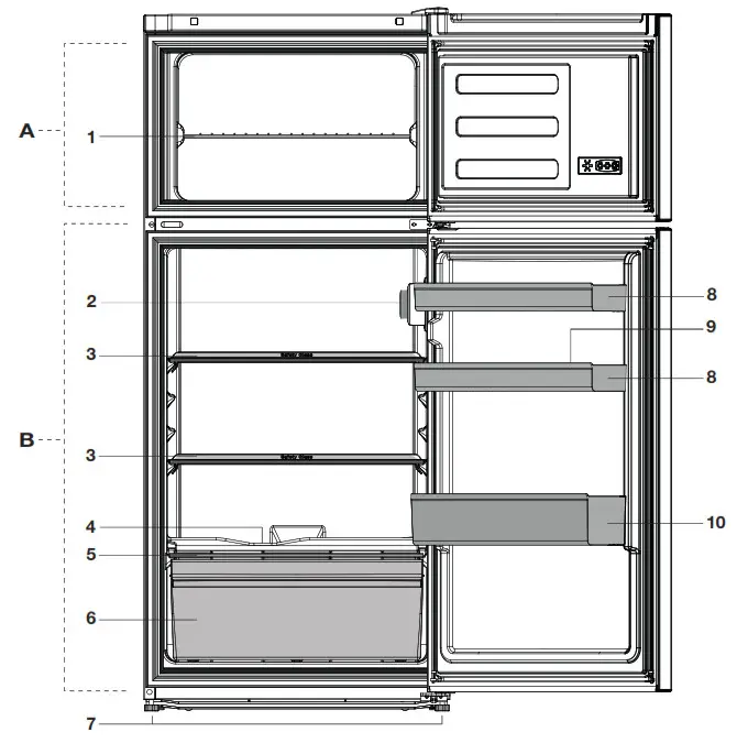 beko Refrigerator RDSA180K20W-- Your refrigerator