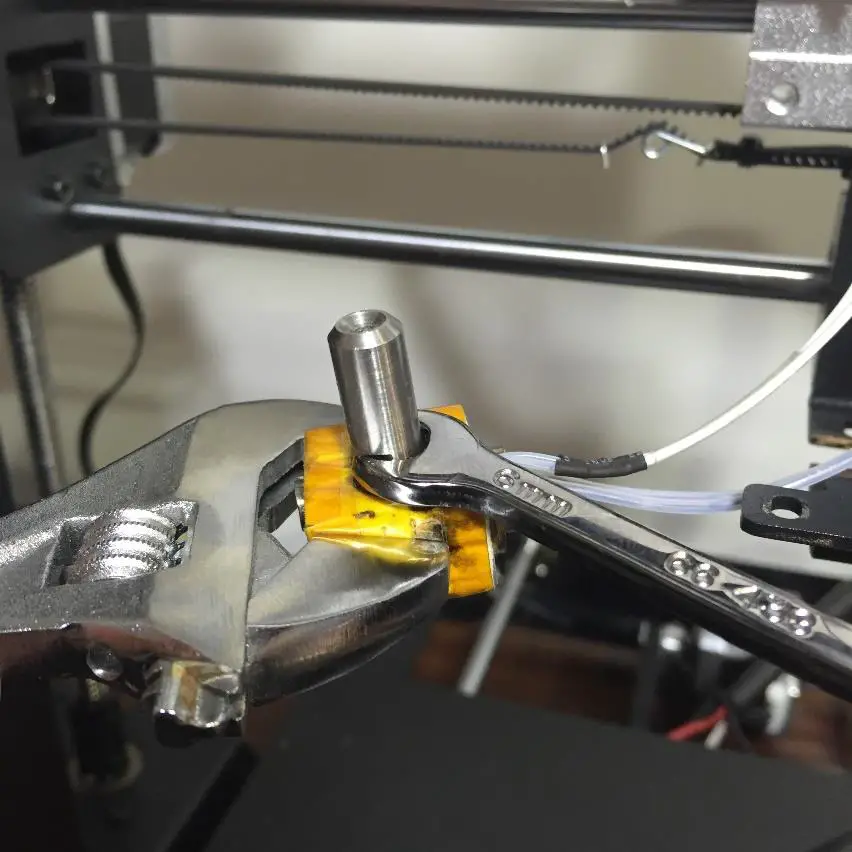 Remove thermal tube from the heater block