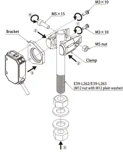 OMRON E39-L261 Flexible Mounting Bracket for Photoelectric Sensor - overview