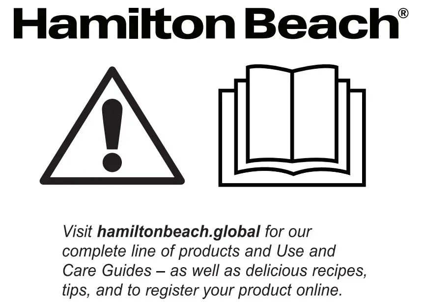 HamiltonBeach 22215-SAU 2 Slice Toaster User Manual