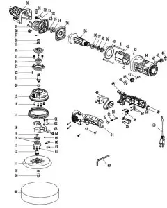 BAUER 56367 20mm Long-Throw Random Orbit-Diagram